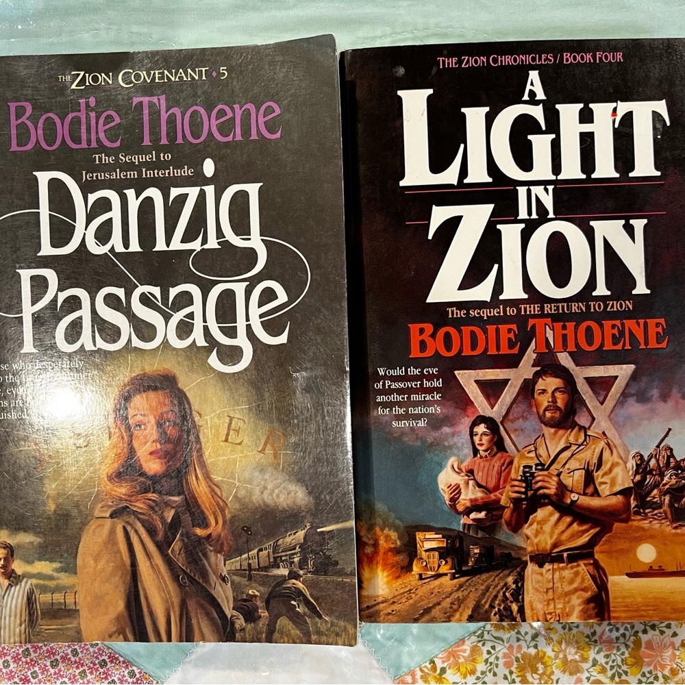 Pair of Bodie Thoen Novels Danzig Passage and A Light in Zion